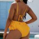 thumbnail image 2 of Gibobby Trajes de Baño Mujer Completos Traje de baño recortado Bikini de coral de verano Bikini de una pieza Bikini Conjunto sexy Trajes de baño de una p(Amarillo,XL), 2 of 5