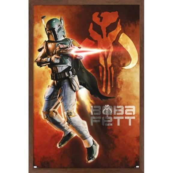 Star Wars: Saga - Boba Fett - Mythosaur Skull Wall Poster, 14.725" x 22.375", Framed