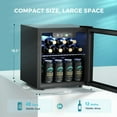 thumbnail image 2 of EUHOMY 48 Can Beverage Refrigerator cooler-Mini Fridge Glass Door for Beer Drinks Wines, Countertop Beverage Fridge with Adjustable Shelves Blue LED for Home/Office/Dorm/Bar, 1.3 cu.ft, 2 of 7