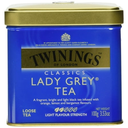 Twinings Lady Grey Black Loose Leaf Tea, 3.5 Oz