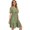 Light Green, variant on Women's V-Neck Short Sleeve Dress in 100% Polyester Fabric Desirable Full Size Everyday Style with Easy Care and Comfort