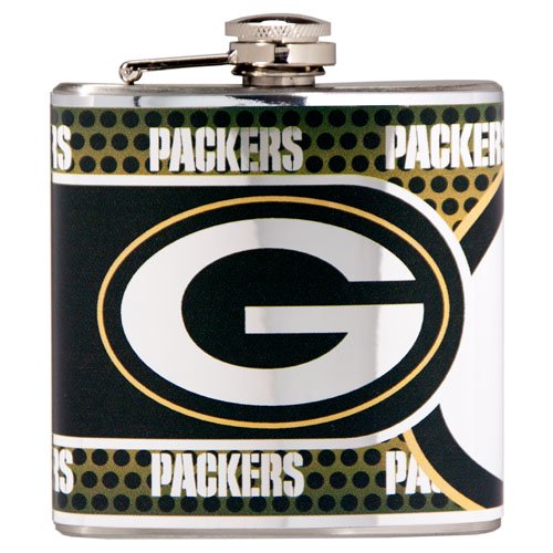 Great American Products Green Bay Packers Flask Stainless Steel 6 oz