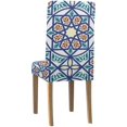 thumbnail image 4 of RYLABLUE Housse de Chaise Extensible Vintage et Style Protecteur de Siège pour Salle à Manger Hôtel Mariage Lot de 4, 4 of 5