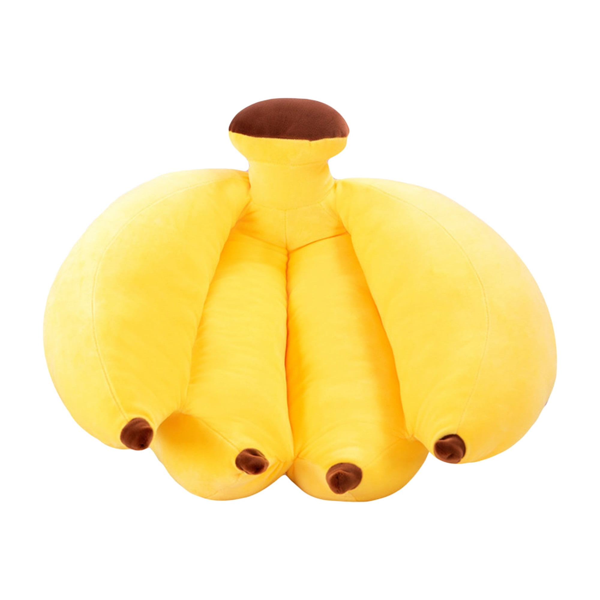 Banana Plush Pillow, A Bunch of Bananas Plush Stuffed Toy, Food Plushie  Banana Hugging Pillow, Gift for Birthday, Valentine, Christmas (Yellow,19.7