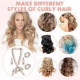 thumbnail image 2 of No Heat Hair Curling Kit for Long Hair Heatless Hair Curler with Hair Bands Clips, 2 of 7