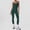 Green, variant on Workout Jumpsuits for Women Adjustable Spaghetti Strap Leggings Bodysuit Square Neck Sleeveless One Piece Yoga Unitard