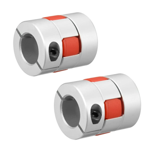 Unique Bargains 2 Pcs Raccord d'Arbre 15-15mm Joint Flexible L35xD30 pour Moteur Servo