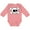 Mauve, variant on Fun Skull And Crossbones Boys or Girls Long Sleeve Baby Bodysuit