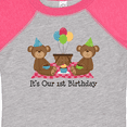 thumbnail image 4 of Inktastic Twins 1st Birthday Bears Boys or Girls Baby Bodysuit, 4 of 5