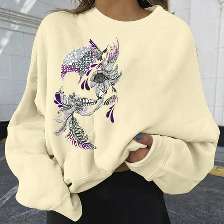 

YOTAMI Womens Dresses Gothic Retro Long Sleeve Printing Corset Dress S Brown