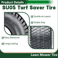 thumbnail image 4 of Hi-Run 2 Set SU05 23X10.50-12 Rear 4PR TL Turf Lawn and Garden Tire Fits 23X10.5X12, 4 of 8