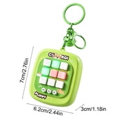 Mini Handheld Electronic Game Console, Portable Keychain Puzzle Game Device, Multi Mode Interactive Game Player, Adjustable Volume Leisure Gadget, Compact Travel Entertainment Toy