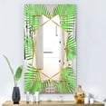 thumbnail image 3 of DESIGN ART Designart 'Efflorescent Gold Green 1' Glam Mirror - Printed Wall Mirror 27.5in.x39.5in., 3 of 5