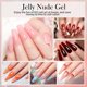 thumbnail image 5 of BORN PRETT 250g esmalte de uñas de gelatina transparente blanco lechoso rosa desnudo manicura abrigo superior esmalte semipermanente Soak Off UV LED, 5 of 5