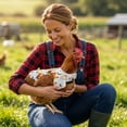 thumbnail image 4 of Chicken Saddle for Hens, Chicken Apron Back Protector for Hens, Waterproof Hen Saddle Chicken Vest With Adjustable Straps for Poultry Back Feather Protection, Easy to Wear, 4 of 6