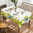 thumbnail image 6 of Summer Spring Tablecloth 60x104 Inch Rectangular, Truck Watercolor Lemon Table Cover for Party Picnic Dinner Decor, 6 of 6