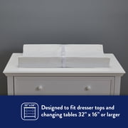 Kolcraft Waterproof Easy-Clean Contoured Diaper Changing Pad, White