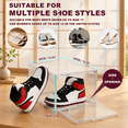 6 Side Box XL Side-Opening Stackable Transparent Shoe Storage Boxes, 6-Pack ...
