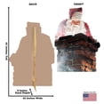 thumbnail image 2 of Lifesize Santa in Chimney Cardboard Cutout Standup, 2 of 3