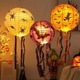 thumbnail image 4 of XIANXIAN Halloween Hanging Decorations Lanterns with Led Lights Illuminated Decor, Pumpkin Bat Lanterns for Halloween Indoor & Outdoor Spooky Home Decor, 4 of 9