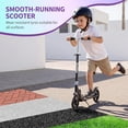 thumbnail image 2 of 2 LED Light-Up Wheels Kids Scooter – Collapsible, Lightweight, 4-Level Adjustable Handlebar, Outdoor Ride-On Toy for Children Ages 3-10, 2 of 8