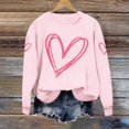 thumbnail image 4 of WTXUE Valentine Sweatshirt for Women Love Heart Graphic Sweatshirts Oversized Trendy Crewneck Pullover Comfortable Long Sleeve Shirts Fashion Casual Holiday Tops Beige L, 4 of 7