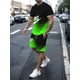 thumbnail image 3 of Conjunto de camiseta y pantalones cortos para hombre, ropa deportiva estampada, informal, a la moda, transpirable, de manga corta, verano 2024, 3 of 5