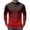 Deep Red&08^0601V, variant on Gradient Men Long Sleeve Cycling Jersey with 3+1 Rear Zipper Pockets Men Workout Shirts Upf 50+ Half Zip Breathable Outdoor Quick Dry Mens Bike Shirt