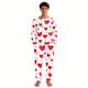 thumbnail image 2 of Ceisia Unisex's Valentine's Day Pajama Set Long Sleeve Sleepwear Loose Soft Two Piece Matching Pink XXXXXL Gift, 2 of 4