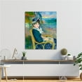 thumbnail image 6 of HFDF By the Seashore by Pierre-Auguste Renoir The World Classic Art Reproductions, Giclee Canvas Prts Wall Art for Home Decor, 11x14inch Framed, 6 of 6