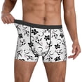 thumbnail image 3 of Men's Boxer Briefs, Cute Cow and Milk Stains Soft Comfy Mens Underwear Boxer Briefs Breathable With Widen Waist, 3 of 7
