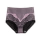 thumbnail image 1 of Gibobby Calzoncillos hipster Ropa interior triangular cintura media encaje cómoda para mujer, calzoncillos con cierre cintura y levantamiento cadera （Morado， M), 1 of 2