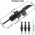 thumbnail image 7 of ABCISI 3pcs Self Closing Liquor Bottle Pourers, Black, Auto Flip Wine Bottle Stoppers with Rubber Dust Cap & Cleaning Brush, Weighted Olive Oil Vinegar Dispenser Spout, Fit about 3/4'' Bottle Mouth, 7 of 7