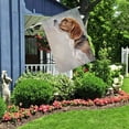 thumbnail image 5 of Dog Beagle House Flag 28 x 40 Inch Large Vertical Double Sided Portrait Oil Painting on Old Vintage Color Grunge Paper Seasonal Outside Décor for Garden Yard Farmhouse Flags, 5 of 5