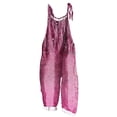 thumbnail image 2 of Women's Summer Jumpsuits Boho Wide Leg Overalls Casual Loose Rompers with Pockets 2025 Hot Pink L, 2 of 5