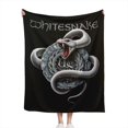 thumbnail image 1 of Manta cómoda de Whitesnake, manta acogedora para dormitorio, mantas suaves y cálidas para decoración de fiestas, mantas para sala de estar, sofá, cama, 80 x 60 pulgadas, 1 of 8