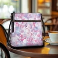 thumbnail image 3 of ZUXONGSY Tie-Dye Axolotl Coral Print Shoulder Bag for Women Fashion Crossbody Purse Casual Satchel with Adjustable Wide Strap for Shopping Working, 3 of 7