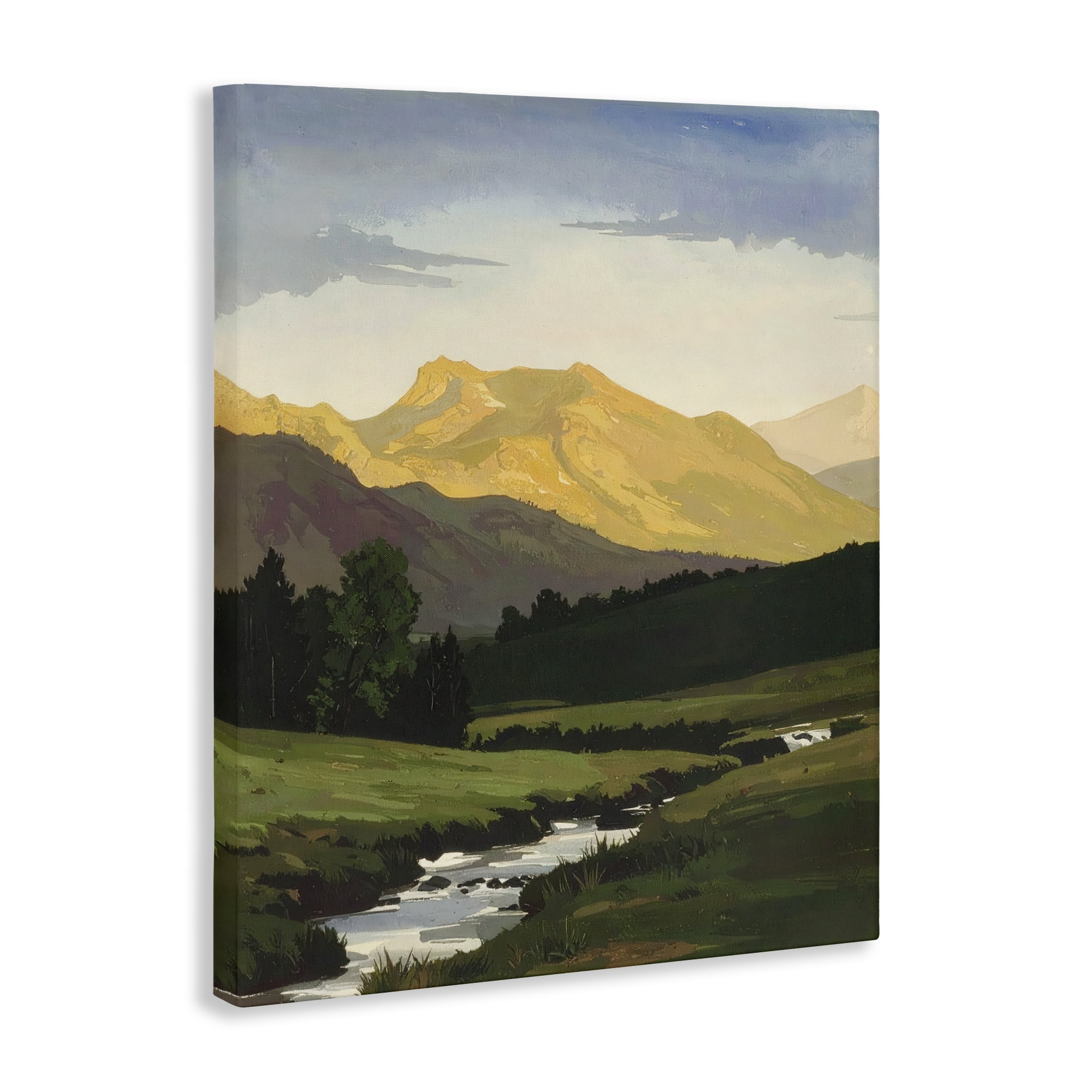 Stupell Industries Mountain Across The Valley Canvas Wall Art, design by Alonza Saunders