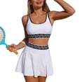 thumbnail image 2 of Roncen Womens High Waisted Bikini Sets Two Piece Tummy Control Swim Skirt Color Block Skirted Swimsuit 2026, 2 of 5