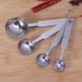 thumbnail image 2 of Shisuyan Teaspoons Measuring Spoon Stainless Steel for Baking in Silver 4pcs, 2 of 8