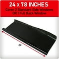 Black Magic Select 20 VLT Tinted Window Film, Car Window Tint, Scratch