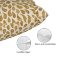 thumbnail image 3 of Goofa Gold Drops Print Plush Throw Pillow Case, Soft Velvet with Hidden Zipper, Decorative Cushion Cover for Sofa, Bed, Car, and Home Décor-14"x20", 3 of 6