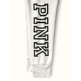 thumbnail image 3 of Victoria's Secret Pink Women's Fleece Drawstring Logo Joggers Pants Sweatpants Light Gray Size Small New, 3 of 4