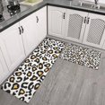 thumbnail image 2 of Black and Yellow Of Leopard Print Kitchen Rugs Sets Of 2,Anti Fatigue Kitchen Mat Rugs Non Slip Washable,Decorative Kitchen Floor Mats for Kitchen,Sink,Laundry,17"x30"+17"x47", 2 of 7