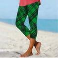 thumbnail image 5 of TaTaai Stretchy St Patrick's Day Random Print Women Tight Yoga Capri Leggings Non-see-through Elastic Breathable Fashion Casual Daily Wear Pants Gift, 5 of 5