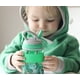 thumbnail image 5 of Nuby Thirsty Kids Flip-It Freestyle On The Go Botella De Agua Con Pajita Dura Resistente A Las Mordeduras Y Banda De Fácil Agarre Hojas De Plátano Verde 12 Onzas, 5 of 5