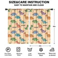 thumbnail image 2 of Blackout Kids Curtains,Beige Dinosaur Text Pattern Childrens Insulated Curtains Set Of 2,Bedroom Essentials,Toddler Room Decor 52"x84", 2 of 5