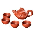 thumbnail image 3 of Juego de té Kung Fu, tetera y taza, suministros prácticos para la ceremonia del té. Rojo, 3 of 9