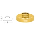 thumbnail image 3 of CRL HR15XCPB Polished Brass Canopy for 1-1/2" Tubing, 3 of 5