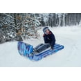 thumbnail image 2 of Slippery Racer Giant Inflatable Toboggan Snow Sled for Adults and Kids, Durable Heavy Duty, 2 Pack Red and Blue, 60", 2 of 5